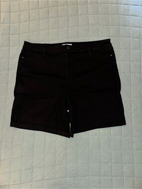 Nine West Black Denim Shorts